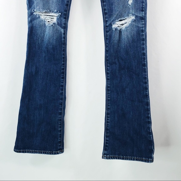 SALE Abercrombie & Fitch Dark Wash Distress Jean - Picture 4 of 6